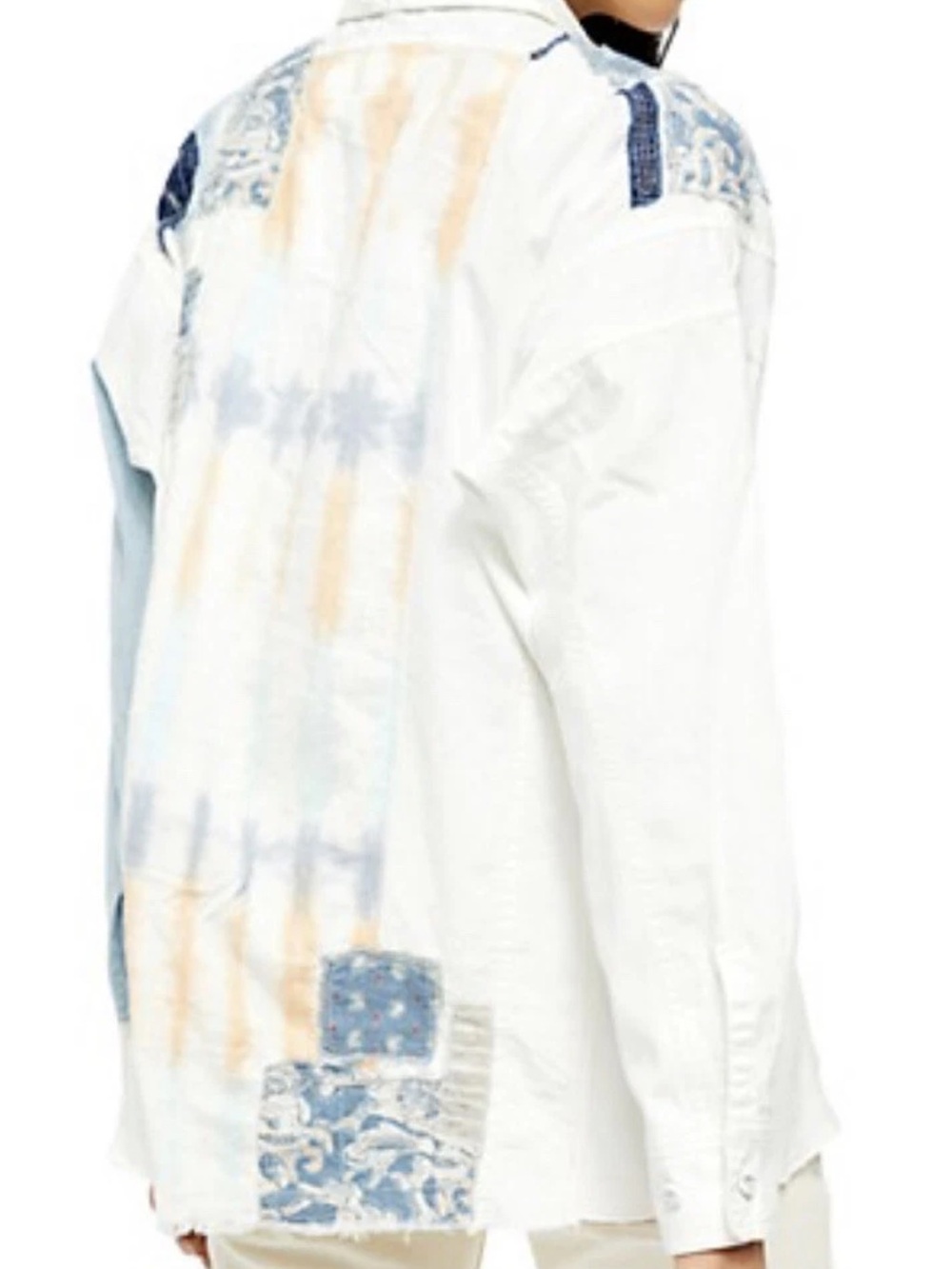 Free People Costa Bellana Patchwork Button up Shirt - Picture 2 of 9